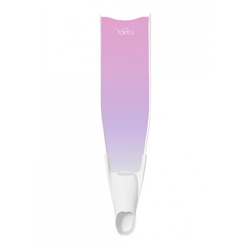 스완 유리섬유 롱핀 핑크레이크 화이트